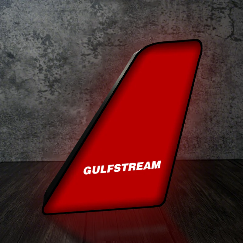 Gulfstream & Text Designed Led Aircraft Tail & 3D Lamp - Image 4