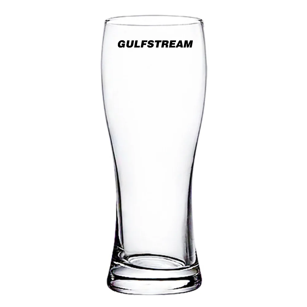Gulfstream & Text Designed Pilsner Beer Glasses - Image 2