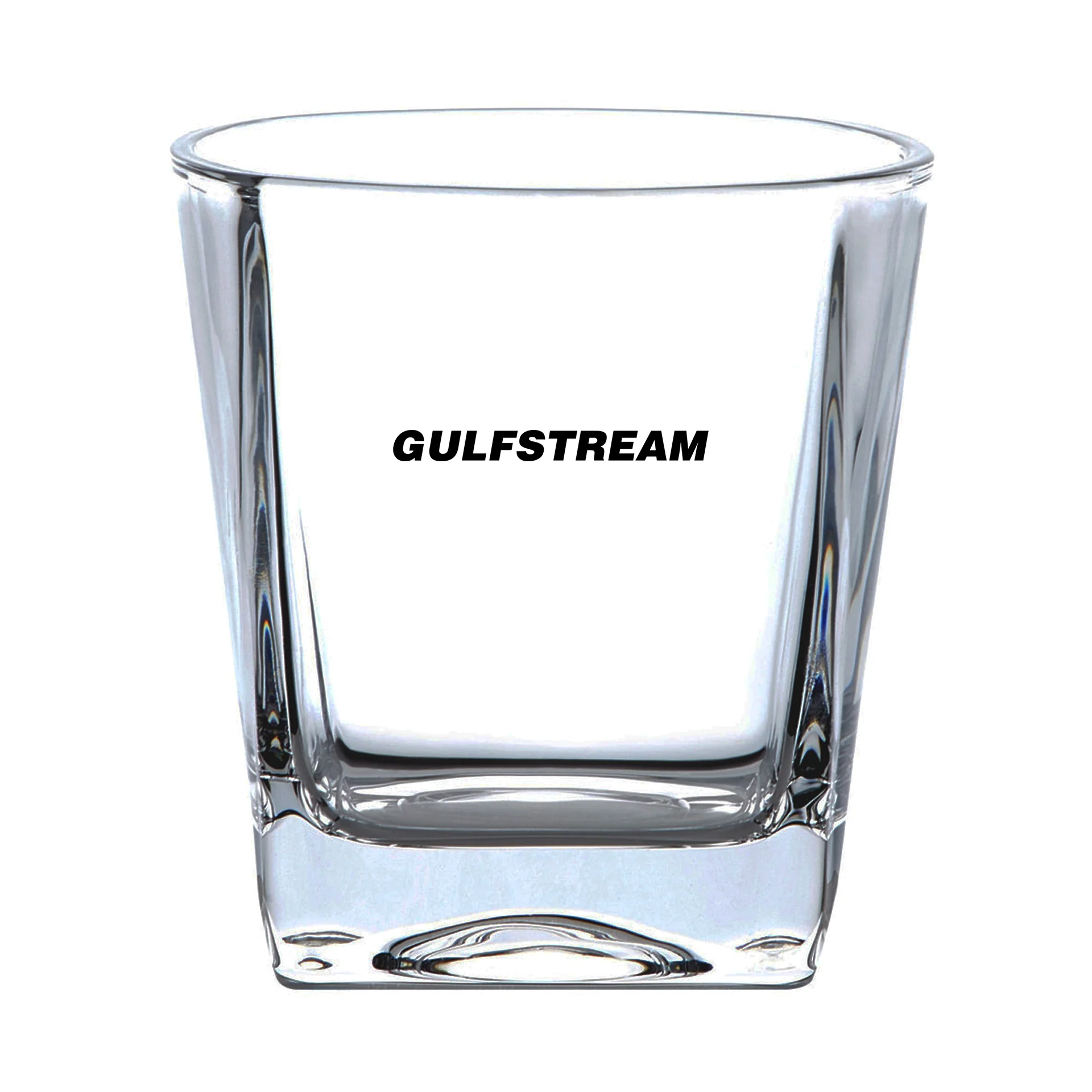 Gulfstream & Text Designed Whiskey Glass - Image 2