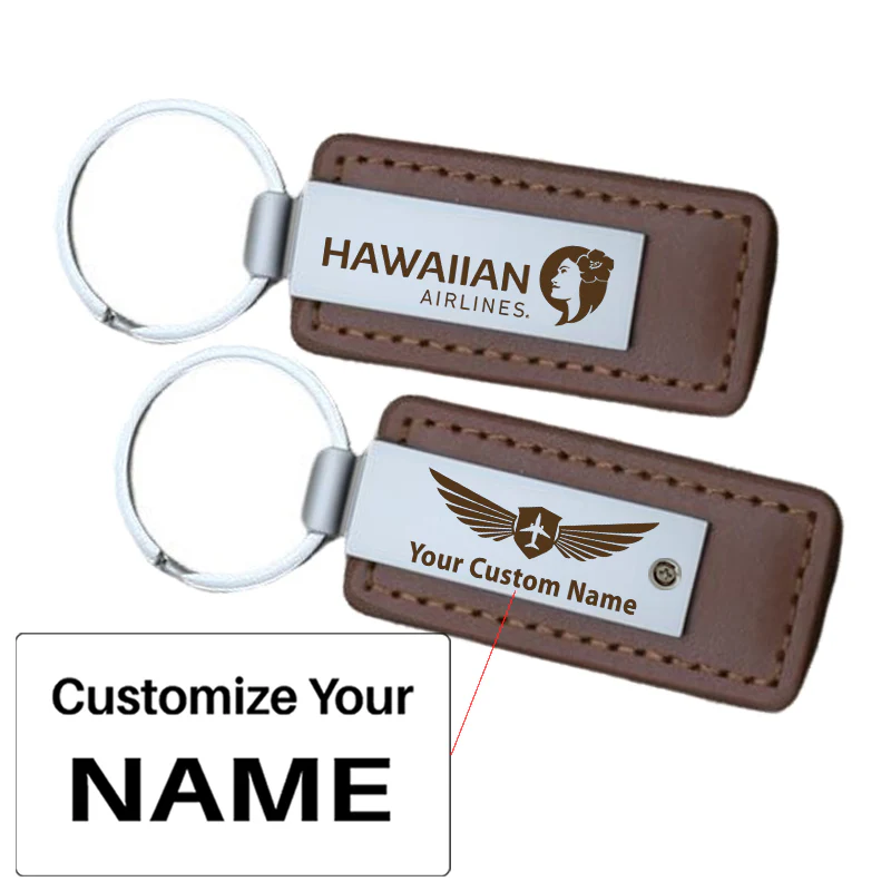 Hawaiian Airlines Faux Leather Key Chains - Image 13