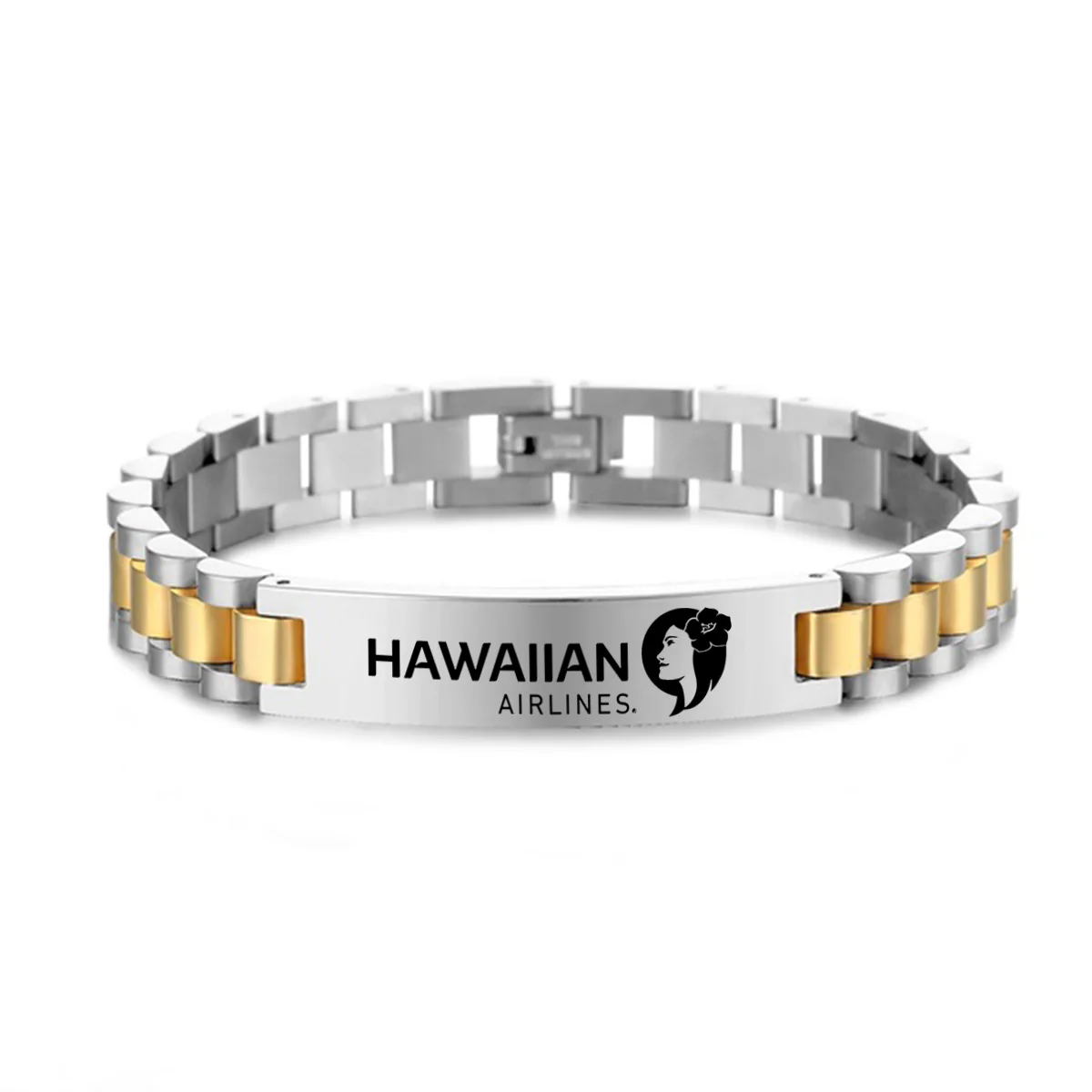Hawaiian Airlines Designed Stainless Steel Chain Bracelets - Image 3