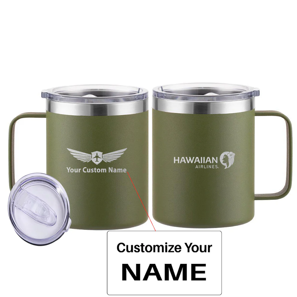 Hawaiian Airlines Designed Stainless Steel Laser Engraved Mugs - Image 7