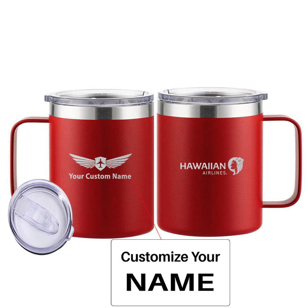 Hawaiian Airlines Designed Stainless Steel Laser Engraved Mugs - Image 9