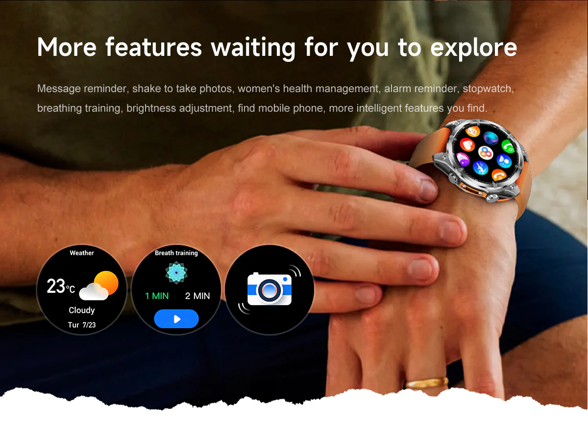 HD300 Sports Smart Watch: 1.43" HD AMOLED, GPS Tracking, Bluetooth Call, 5ATM Waterproof - Image 18