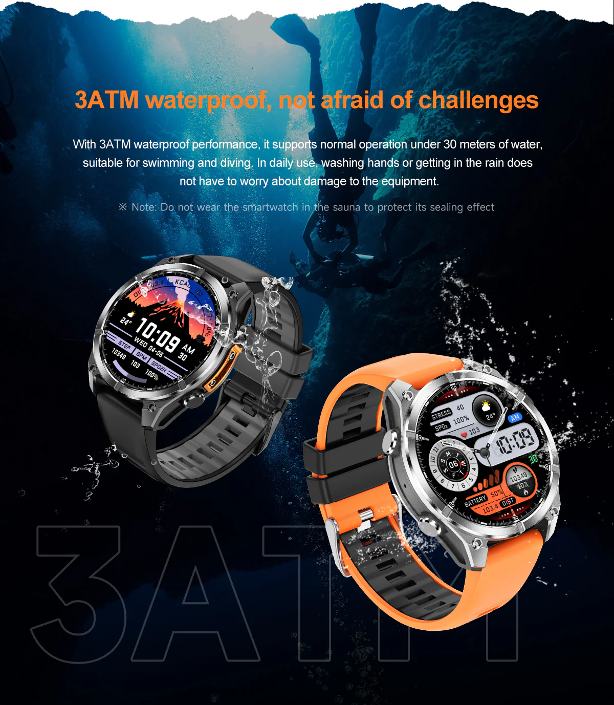 HD300 Sports Smart Watch: 1.43" HD AMOLED, GPS Tracking, Bluetooth Call, 5ATM Waterproof - Image 9