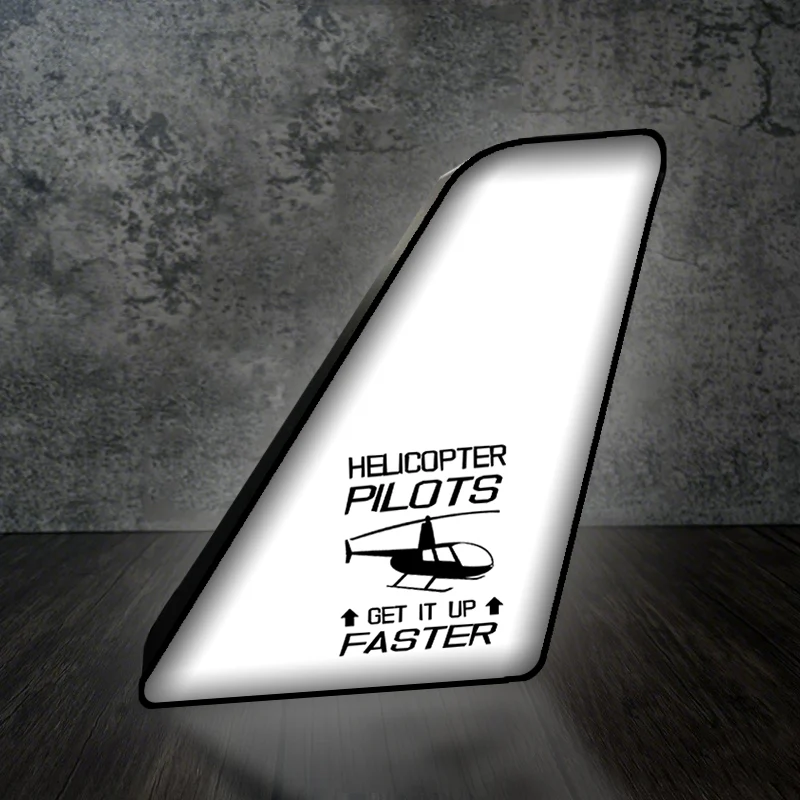 Helicopter Pilots Get It Up Faster Designed Led Aircraft Tail & 3D Lamp - Image 2