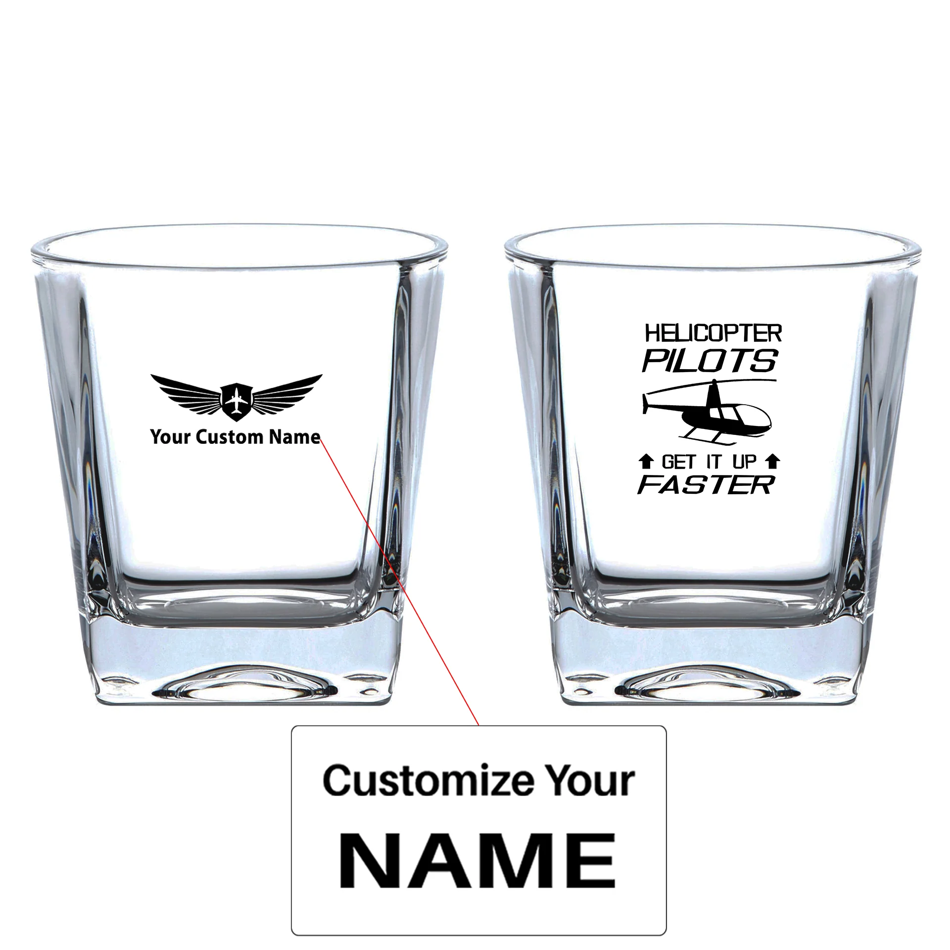 Helicopter Pilots Get It Up Faster Designed Whiskey Glass