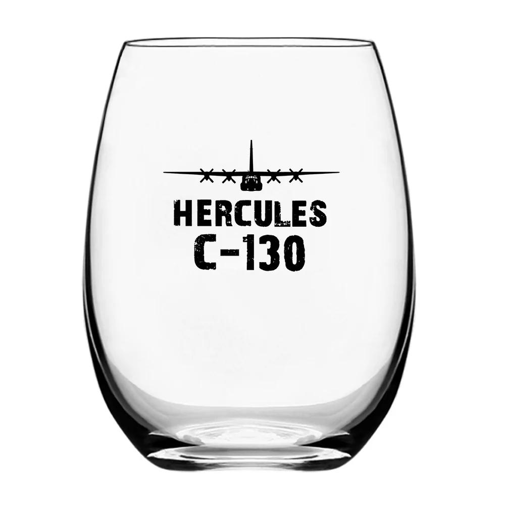 Hercules C 130 & Plane Designed Water & Drink Glasses - Image 2