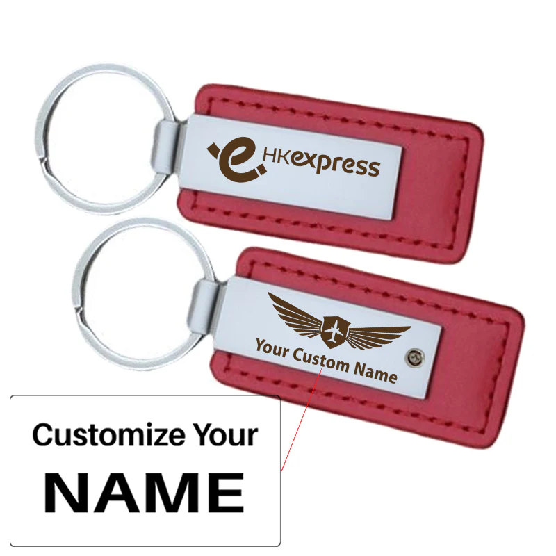 HK Express Airlines Faux Leather Key Chains - Image 17