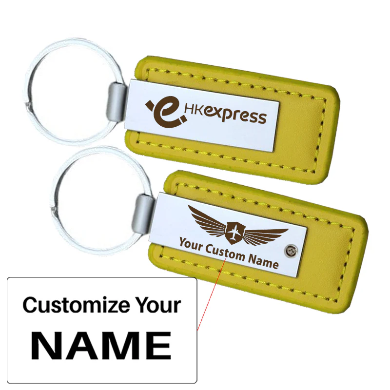 HK Express Airlines Faux Leather Key Chains - Image 9