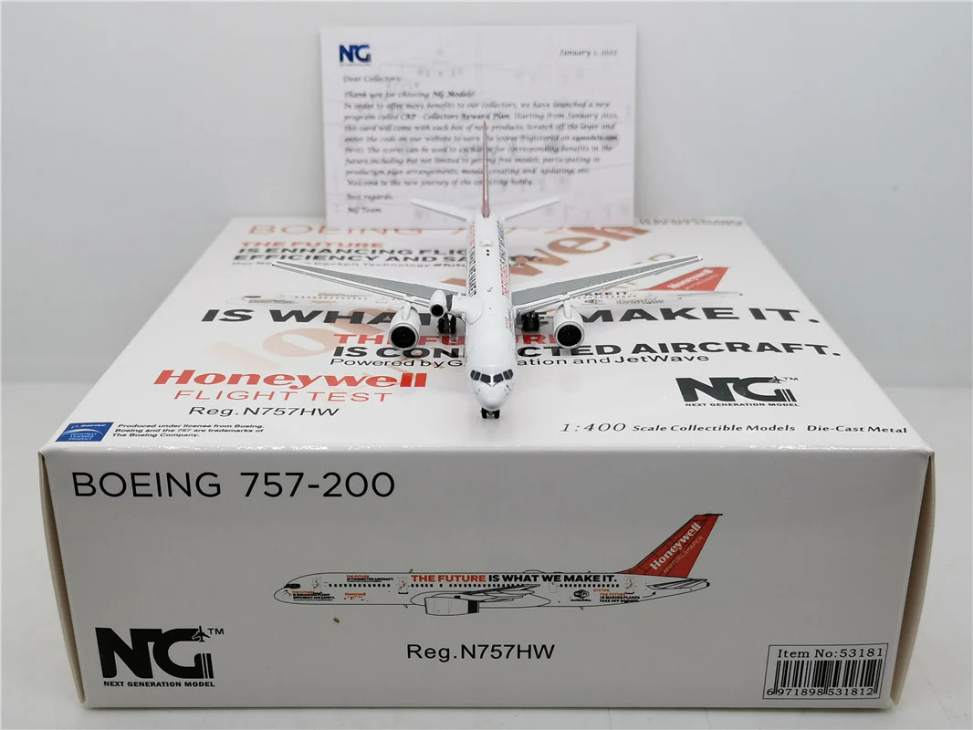 Honeywell Boeing B757-200 N757HW Airplane Model (1:400 Scale) - Image 6