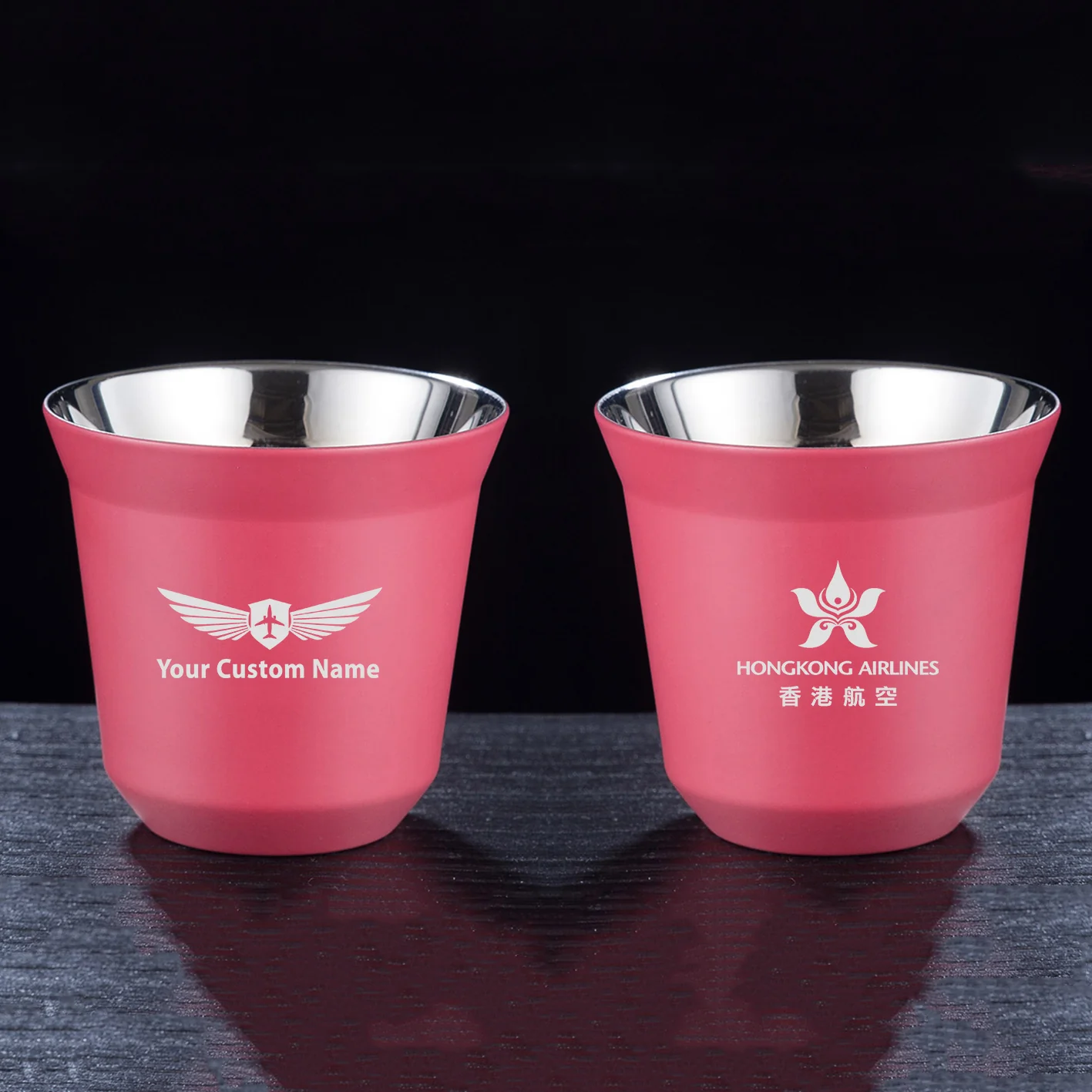 Hong Kong Airlines Designed Double Wall Stainless Steel Coffee Mugs - Image 11