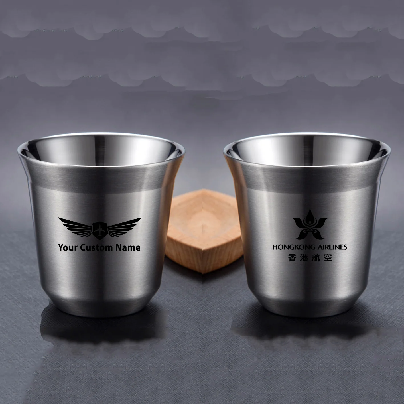 Hong Kong Airlines Designed Double Wall Stainless Steel Coffee Mugs - Image 15