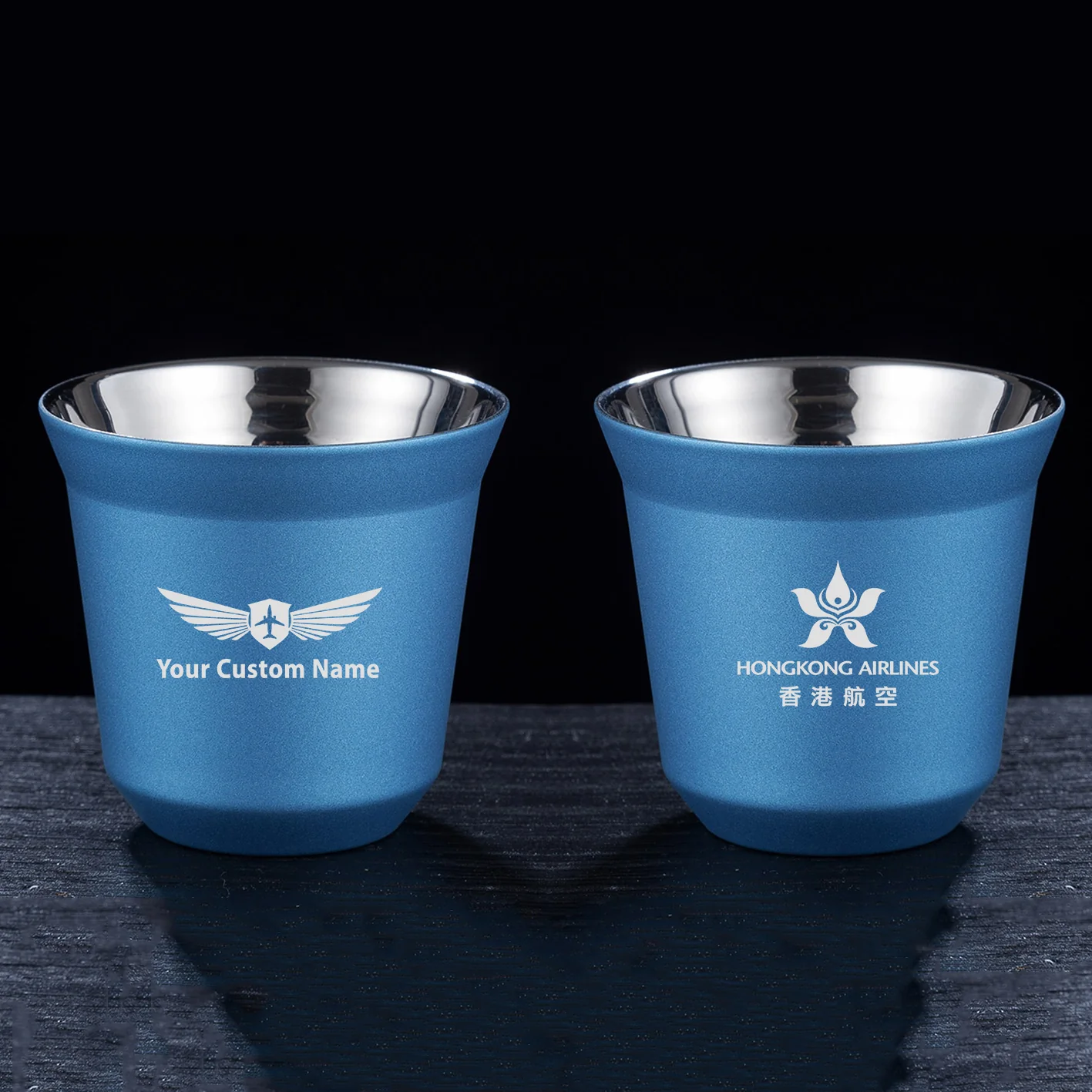 Hong Kong Airlines Designed Double Wall Stainless Steel Coffee Mugs - Image 5