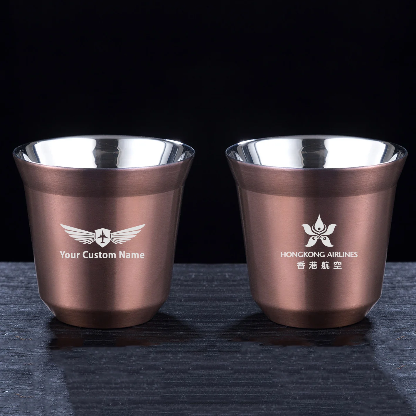Hong Kong Airlines Designed Double Wall Stainless Steel Coffee Mugs - Image 7