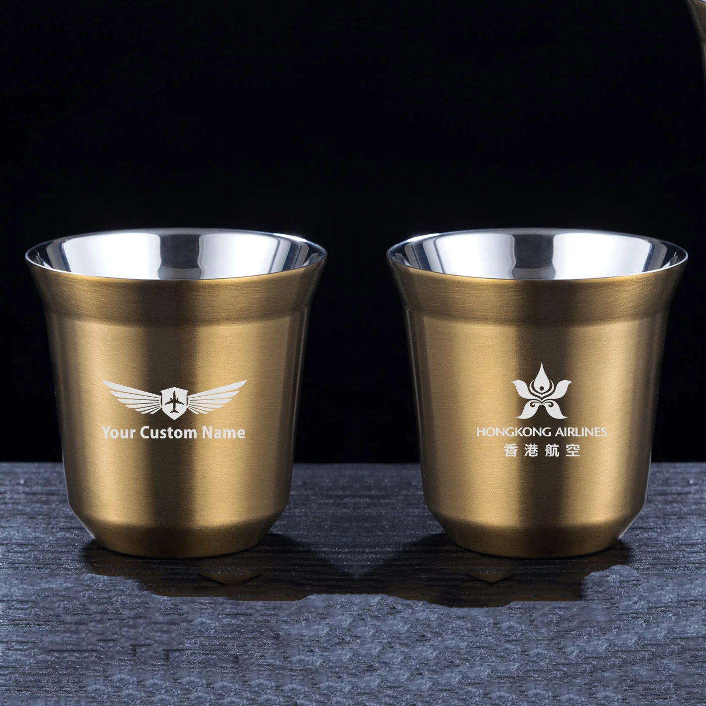 Hong Kong Airlines Designed Double Wall Stainless Steel Coffee Mugs - Image 9
