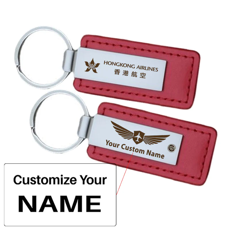 Hong Kong Airlines Faux Leather Key Chains - Image 17
