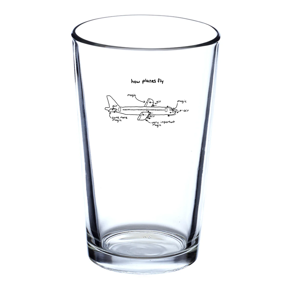 How Planes Fly Designed Beer & Water Glasses - Image 2