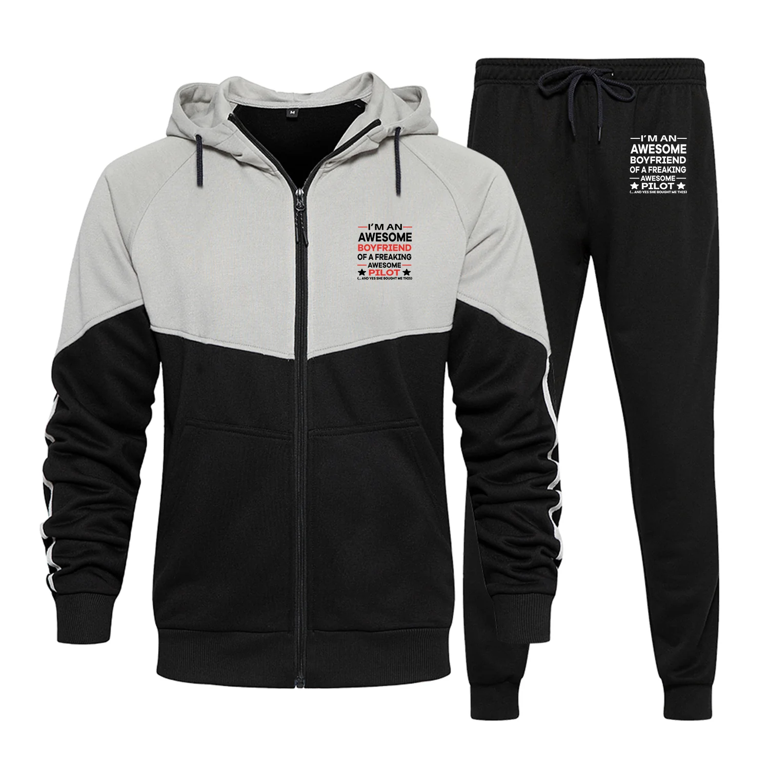 I am an Awesome Boyfriend Designed Colourful Z. Hoodies & Sweatpants