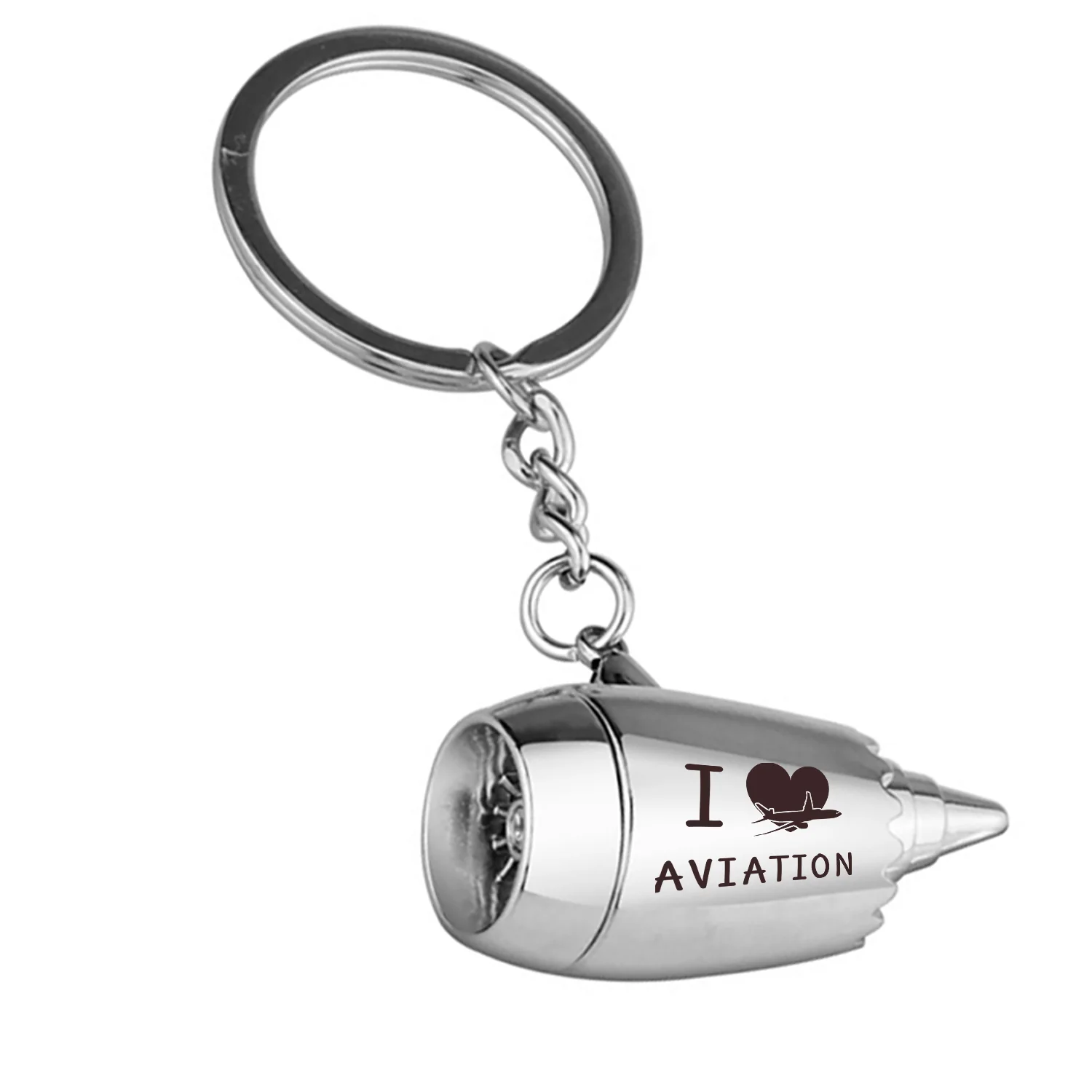 I Love Aviation Jet Engine Turbine Key Chains - Image 2