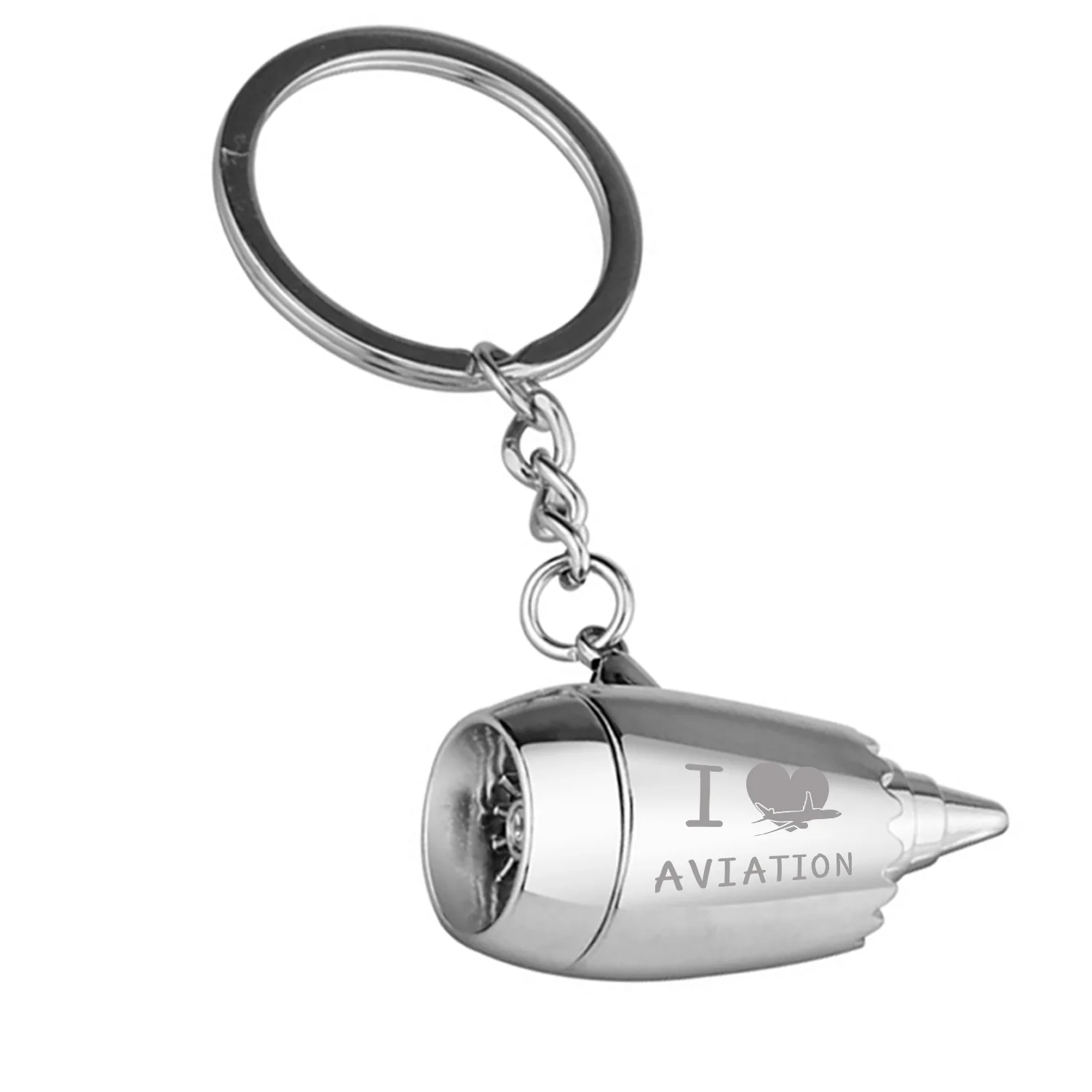 I Love Aviation Jet Engine Turbine Key Chains - Image 4