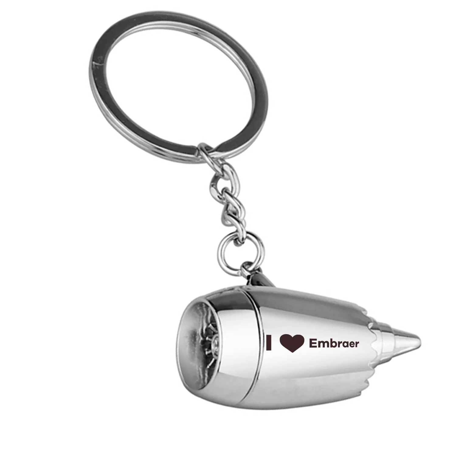 I Love Embraer Jet Engine Turbine Key Chains - Image 2