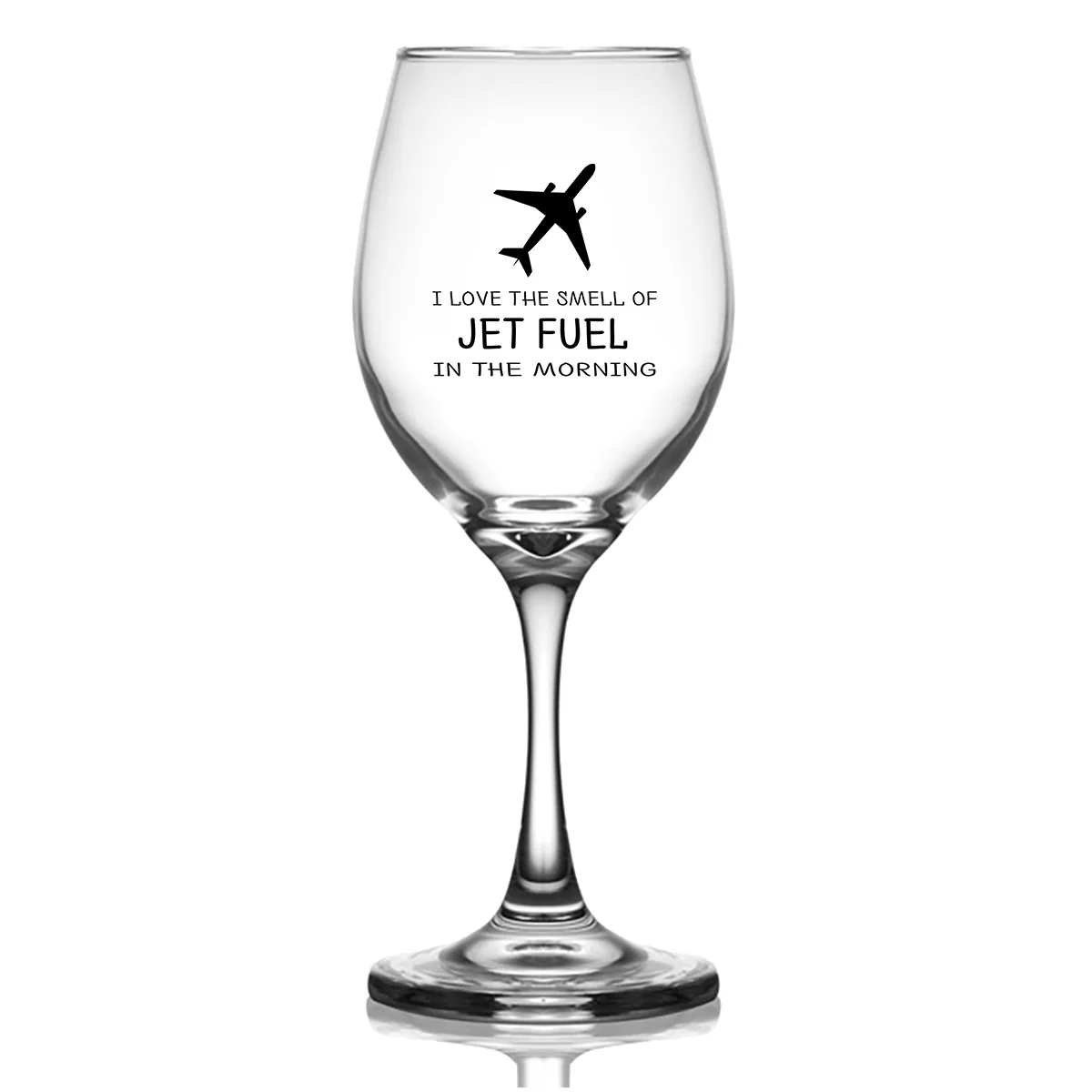 I Love The Smell Of Jet Fuel In The Morning Designed Wine Glasses - Image 2