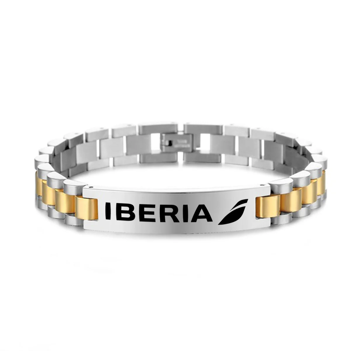 Iberia Airlines Designed Stainless Steel Chain Bracelets - Image 3
