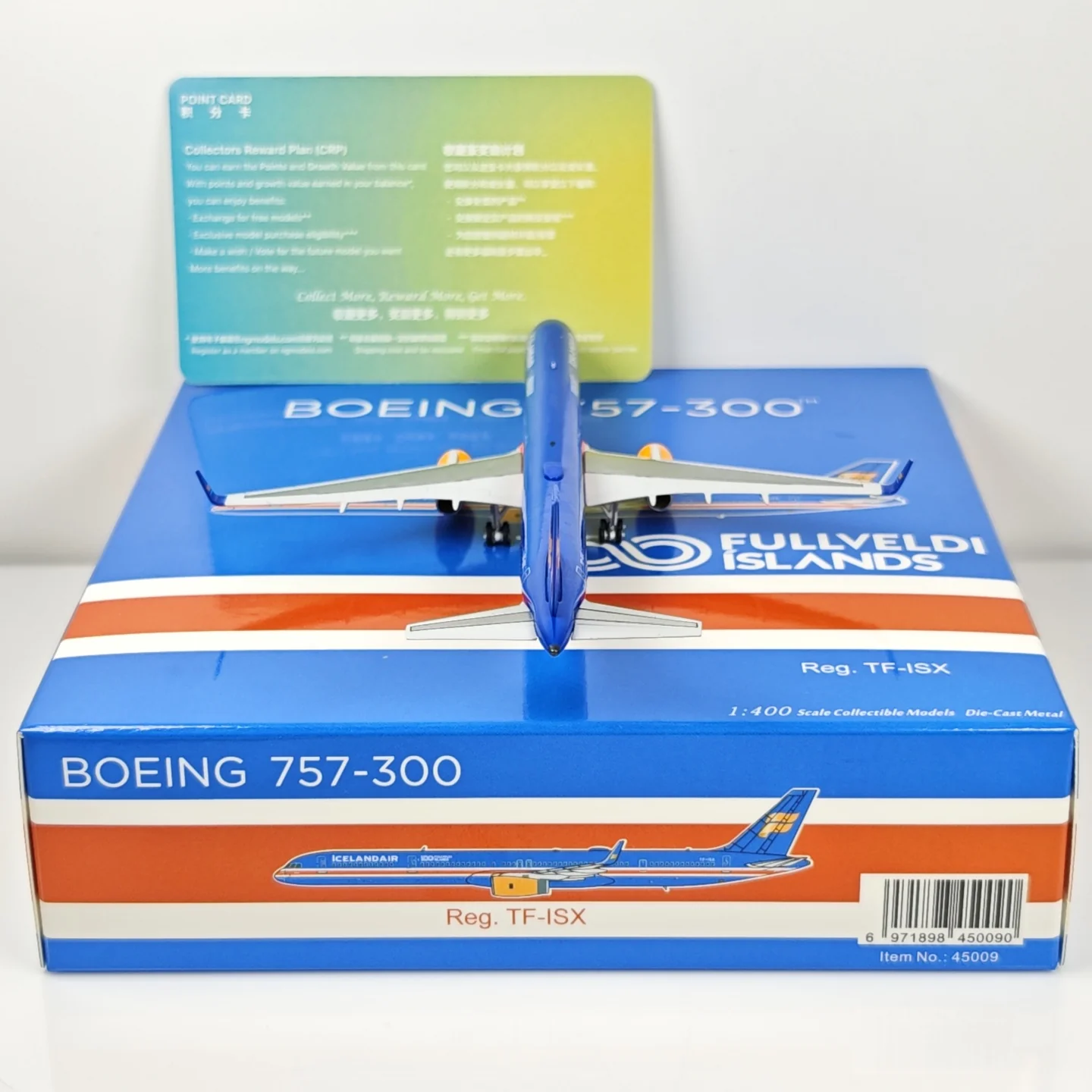 ICELAND AIR Boeing B757-300 N757AF Airplane Model (1:400 Scale) - Image 12
