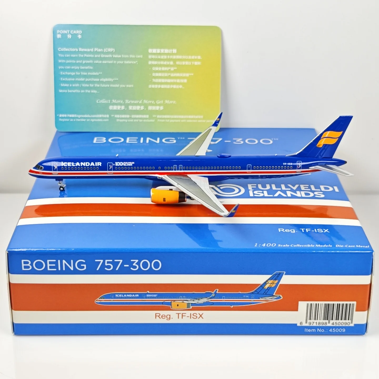 ICELAND AIR Boeing B757-300 N757AF Airplane Model (1:400 Scale) - Image 4