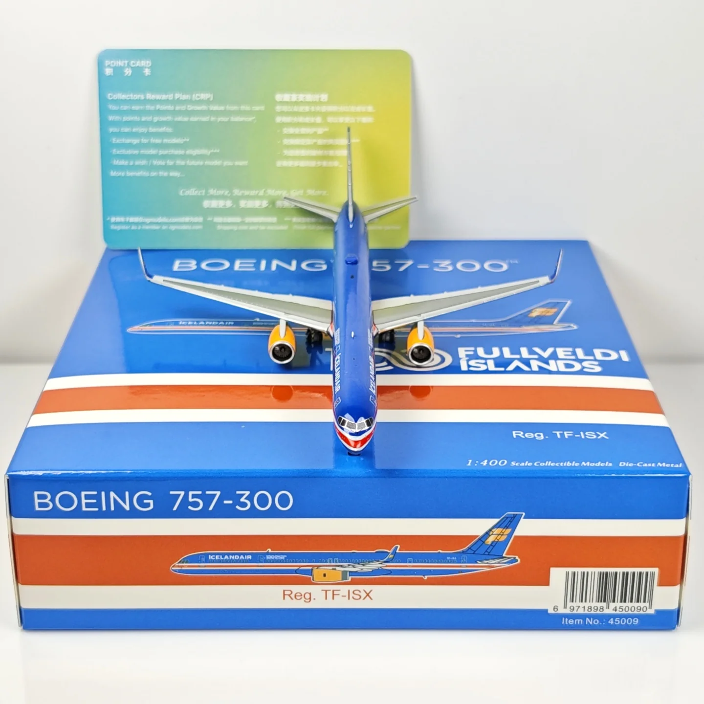 ICELAND AIR Boeing B757-300 N757AF Airplane Model (1:400 Scale) - Image 5