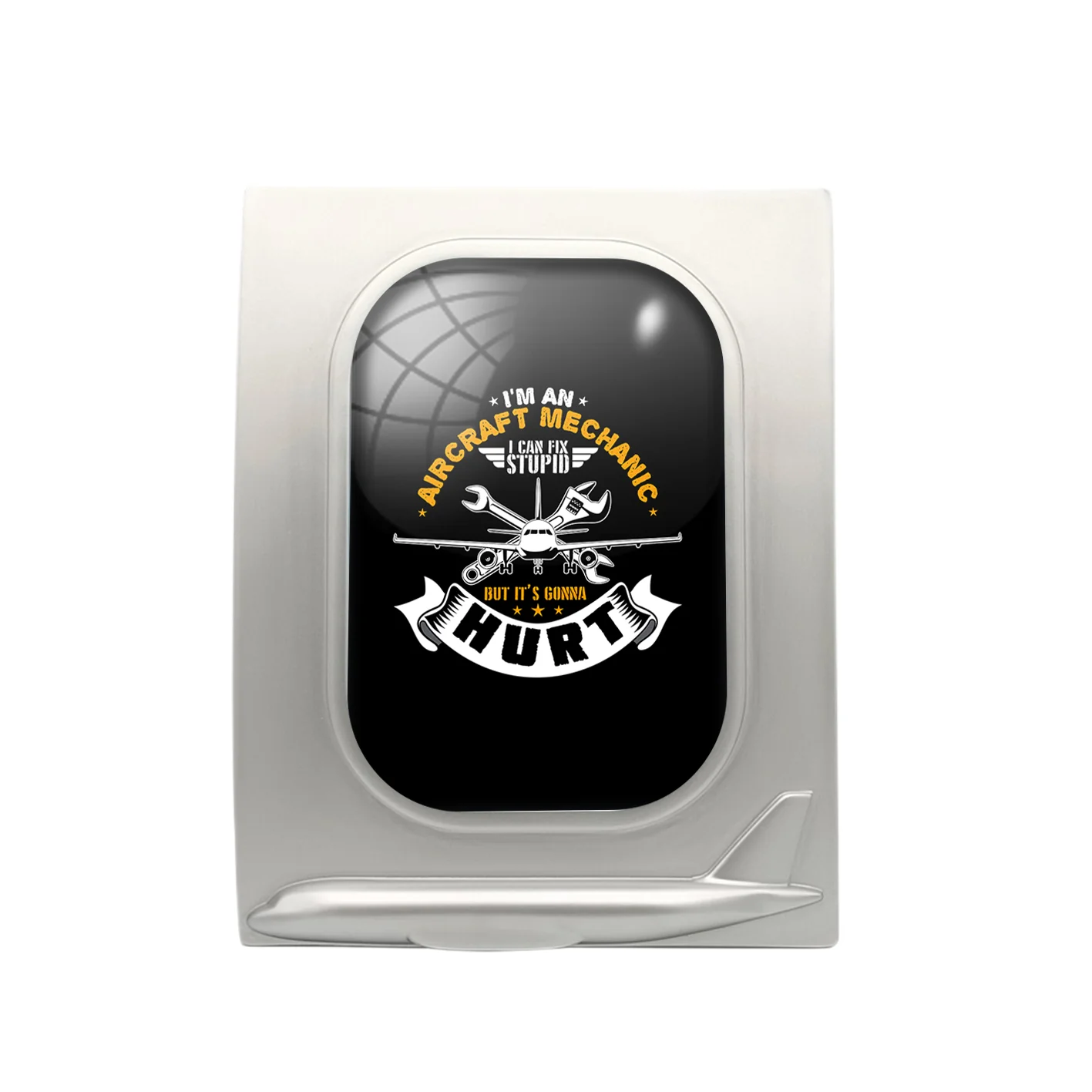 I'm an Aircraft Mechanic Designed Airplane Window Photo Frame - Image 2