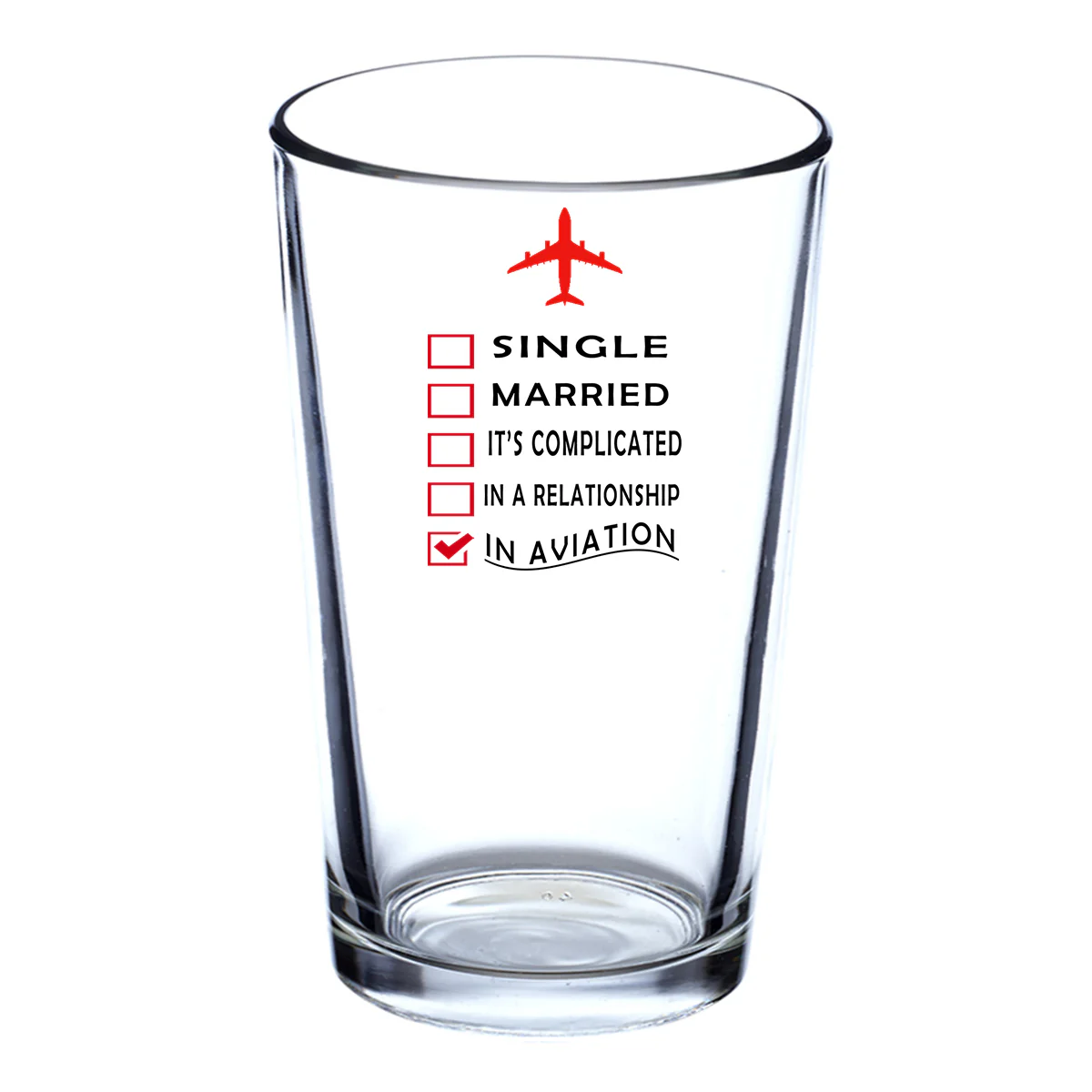 In Aviation Designed Beer & Water Glasses - Image 2