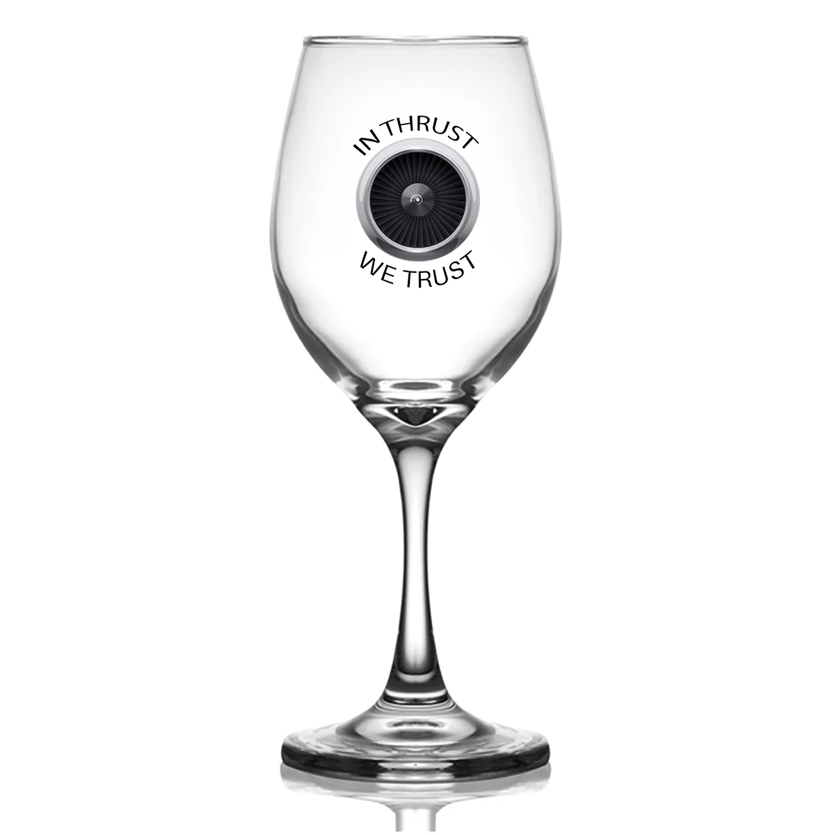 In Thrust We Trust Designed Wine Glasses - Image 2