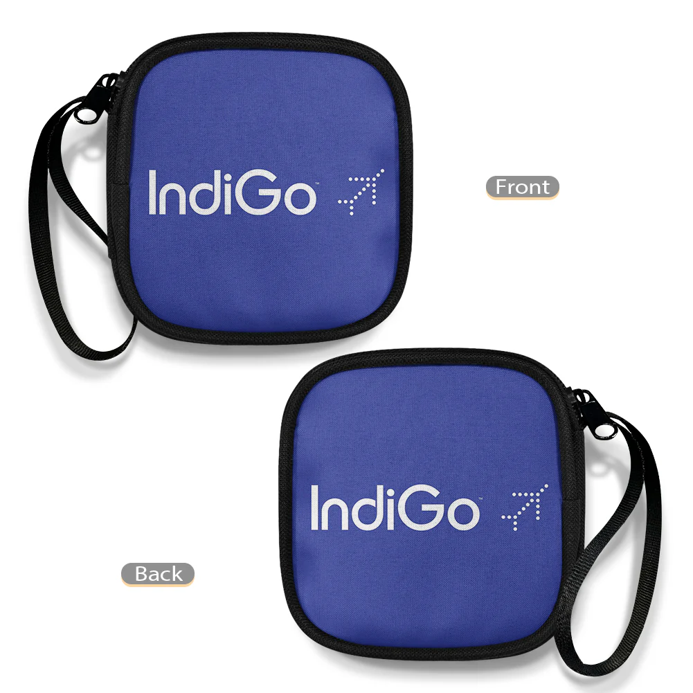 Indigo Airlines Designed Portable Headphone Bag - Image 3