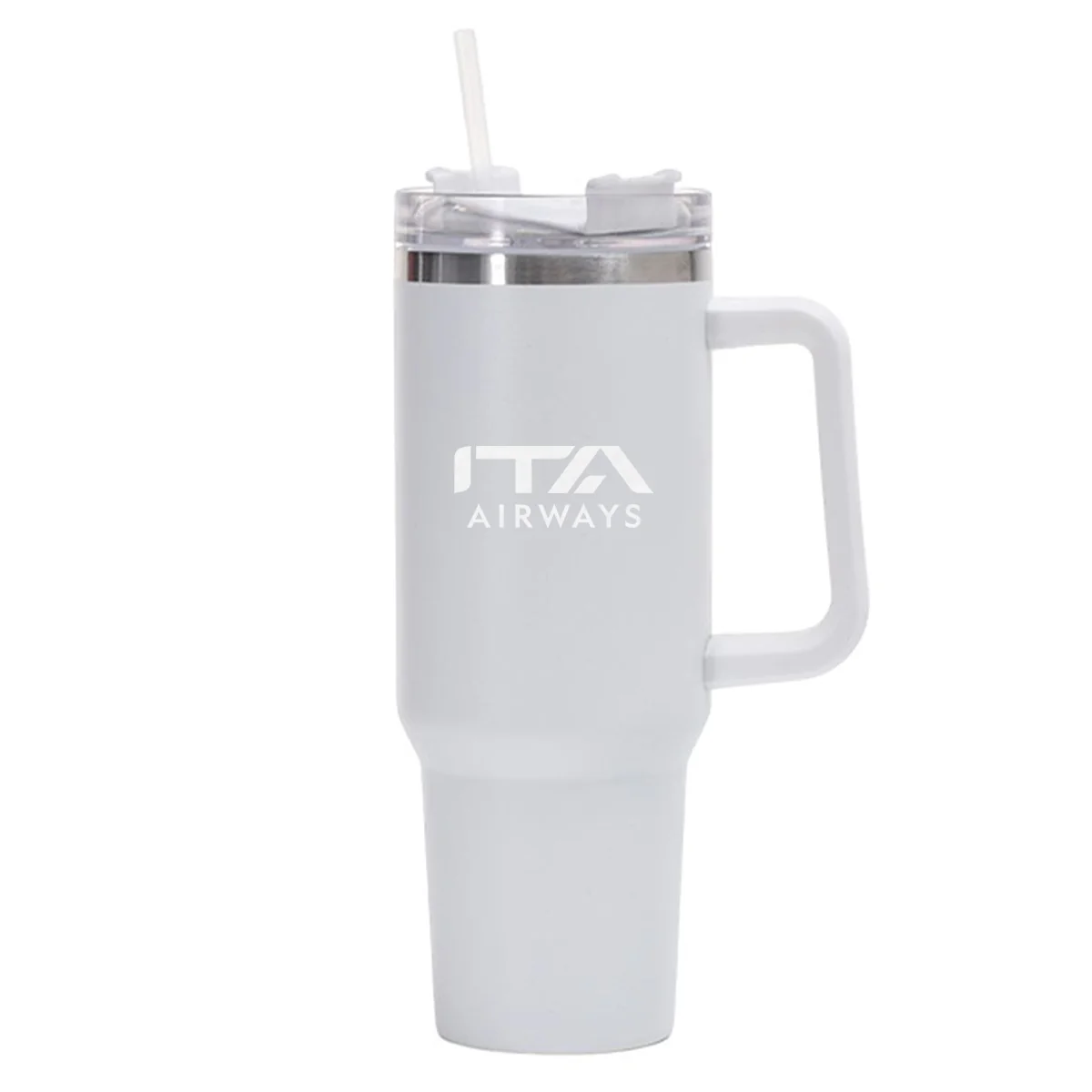 ITA Airways ITARROW Airlines Designed 40oz Stainless Steel Car Mug With Holder - Image 22