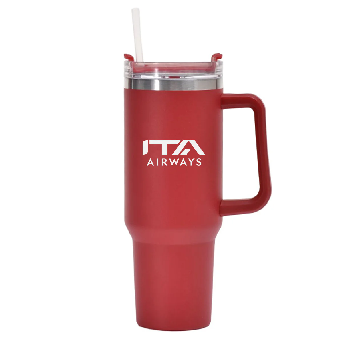 ITA Airways ITARROW Airlines Designed 40oz Stainless Steel Car Mug With Holder - Image 8