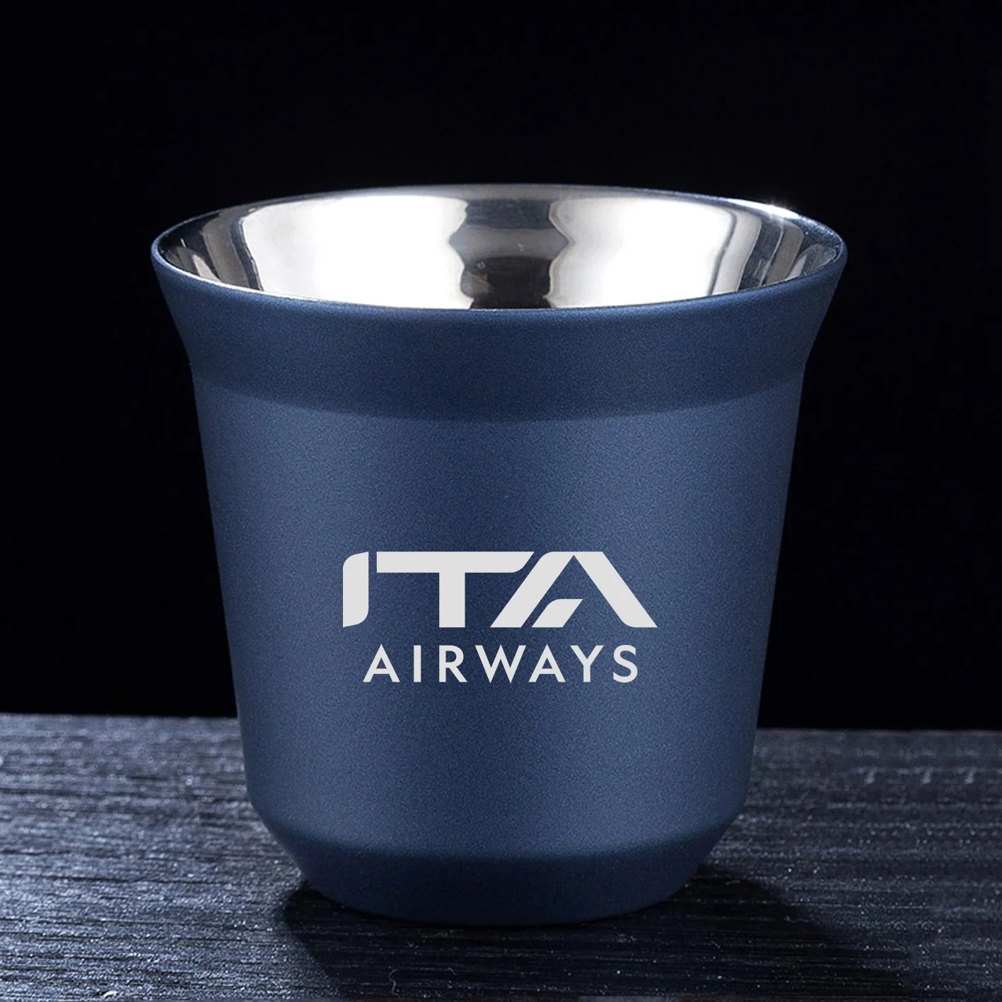 ITA Airways ITARROW Airlines Designed Double Wall Stainless Steel Coffee Mugs - Image 4