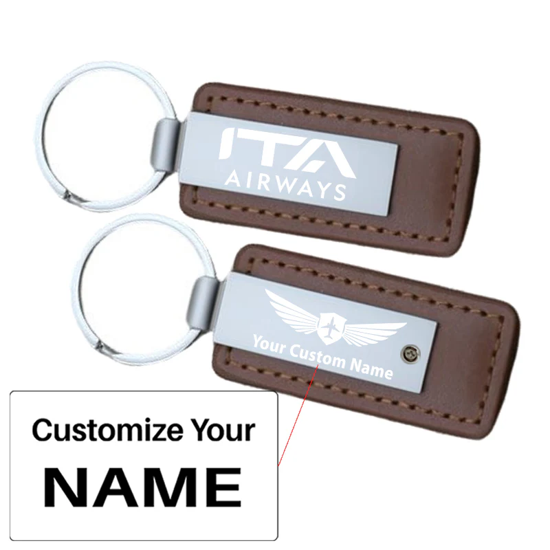 ITA Airways ITARROW Airlines Faux Leather Key Chains - Image 15