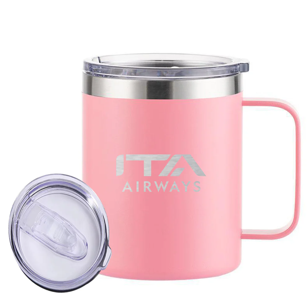 ITA Airways ITARROW Airlines  Designed Stainless Steel Laser Engraved Mugs - Image 12