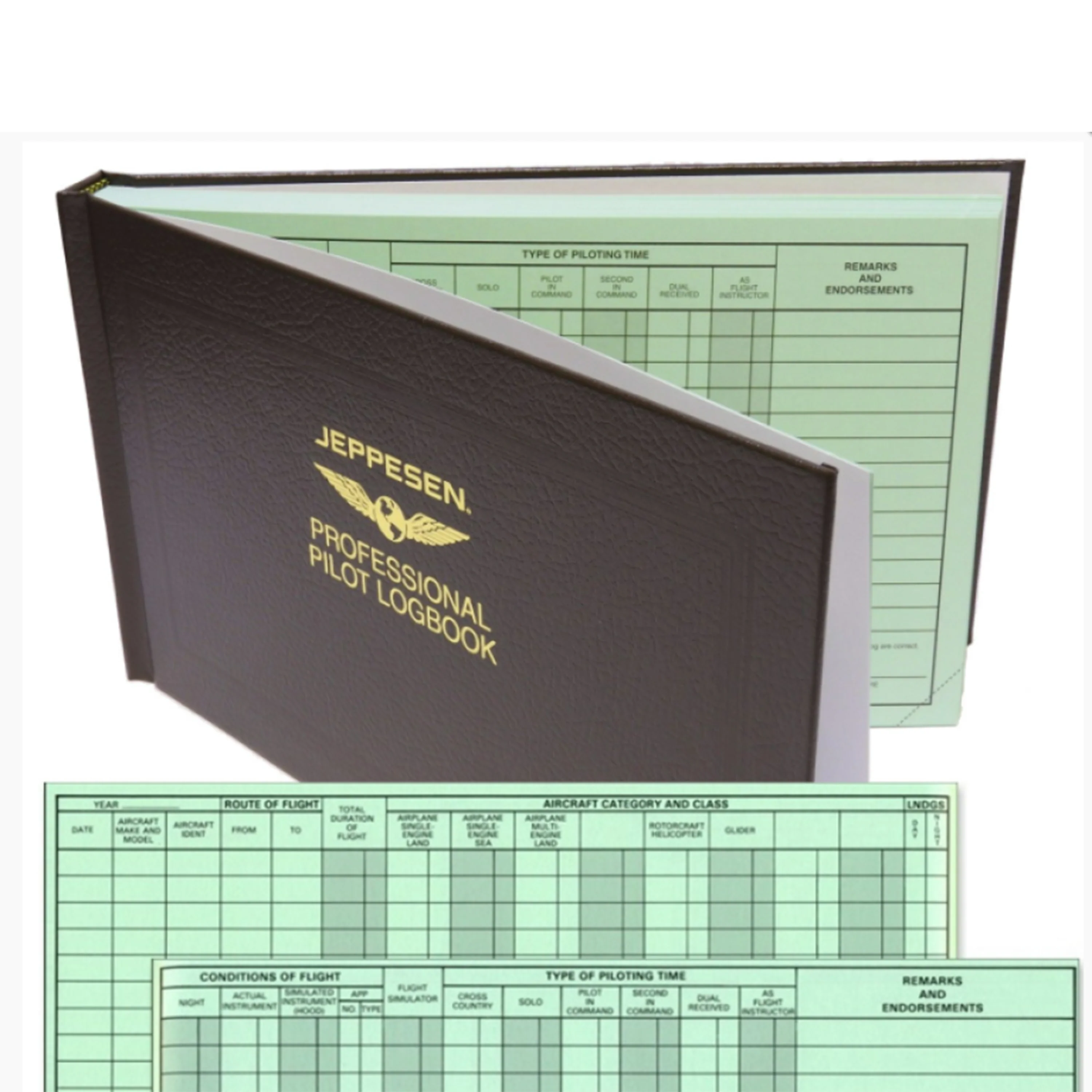 Jeppesen Professional Logbook (Green Pages) - Image 3