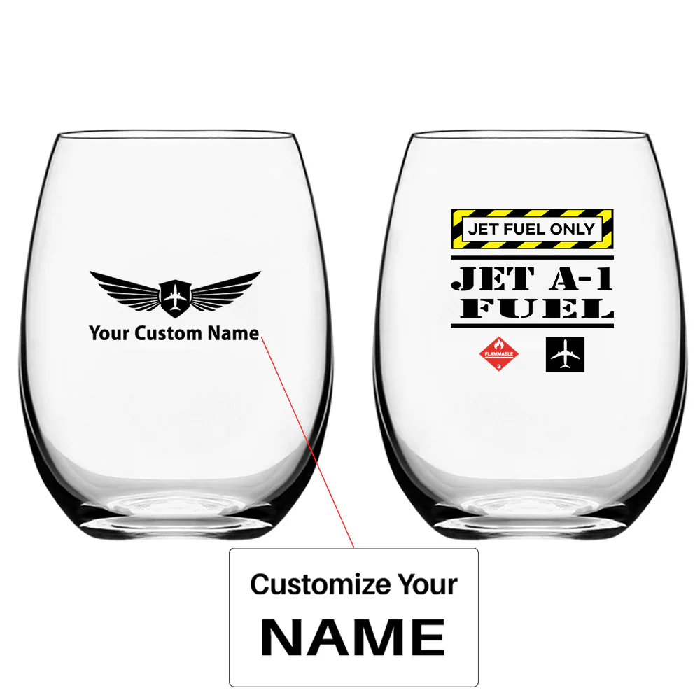Jet Fuel Only Designed Water & Drink Glasses