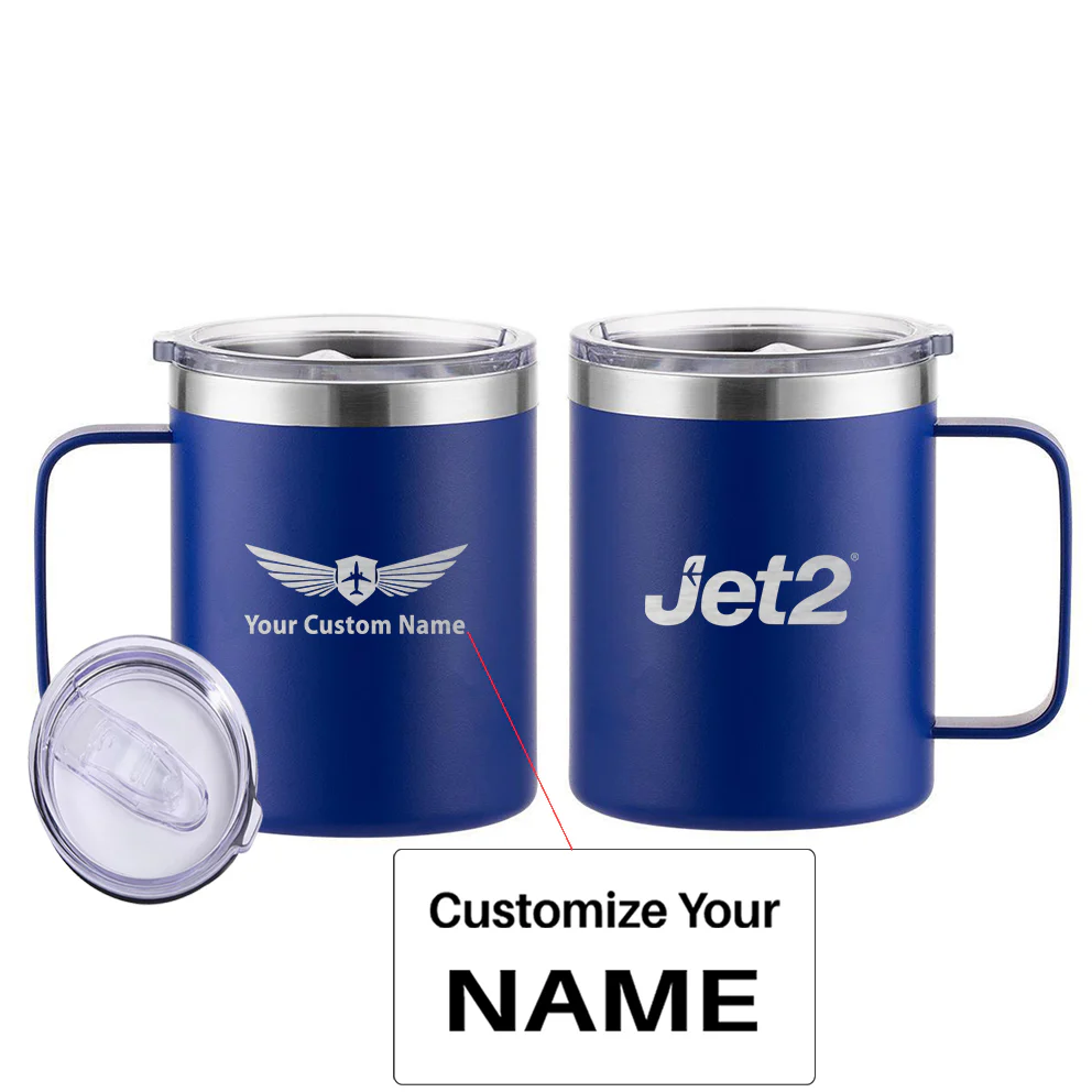 JET2 Airlines Designed Stainless Steel Laser Engraved Mugs - Image 5