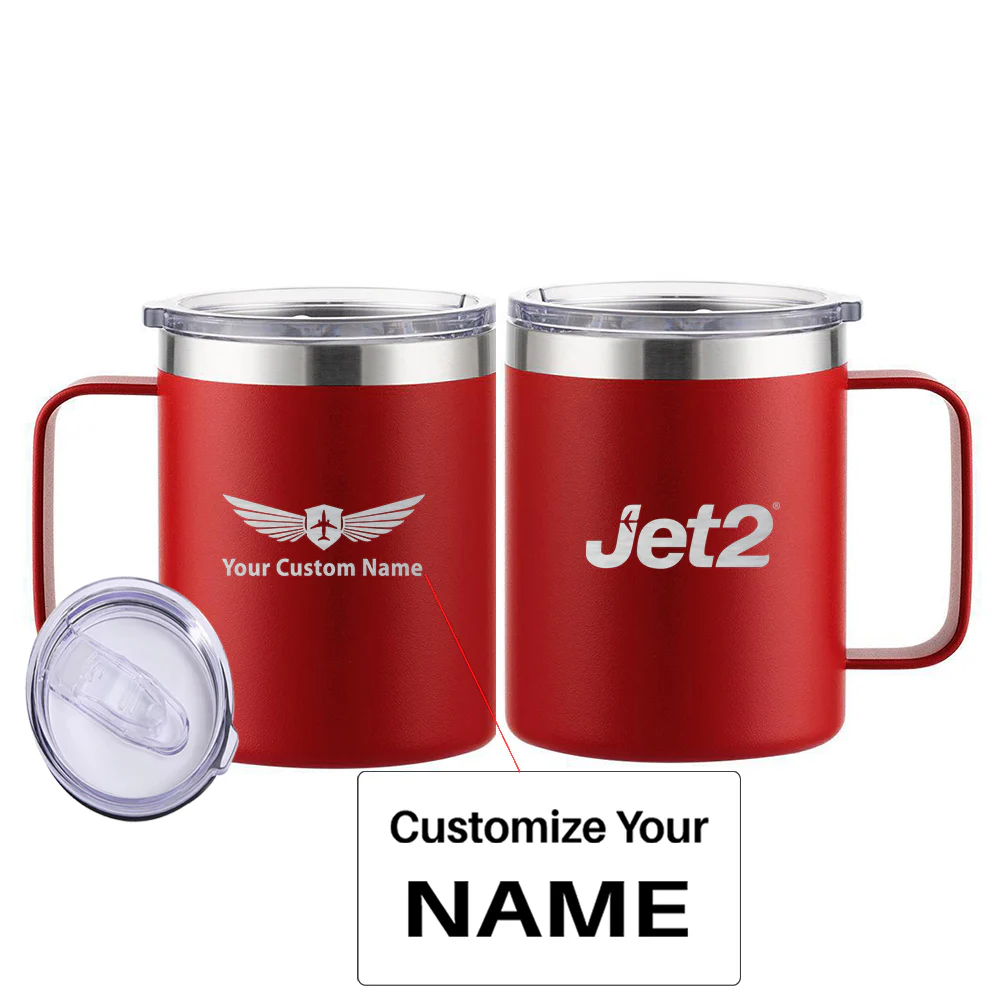 JET2 Airlines Designed Stainless Steel Laser Engraved Mugs - Image 9