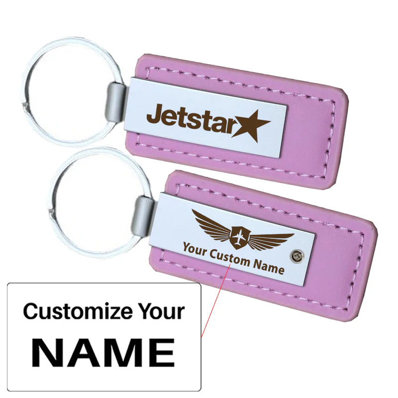 Jetstar Airlines Faux Leather Key Chains - Image 5