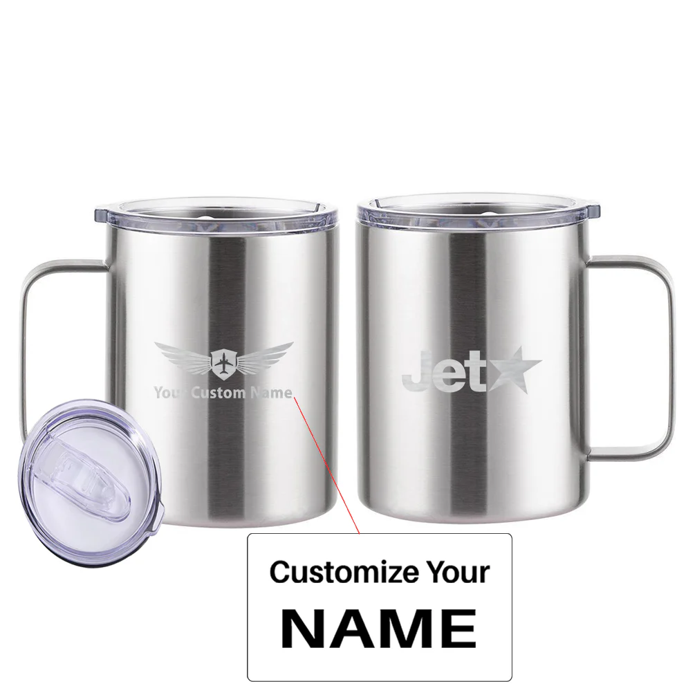 Jetstar Airlines Designed Stainless Steel Laser Engraved Mugs - Image 13