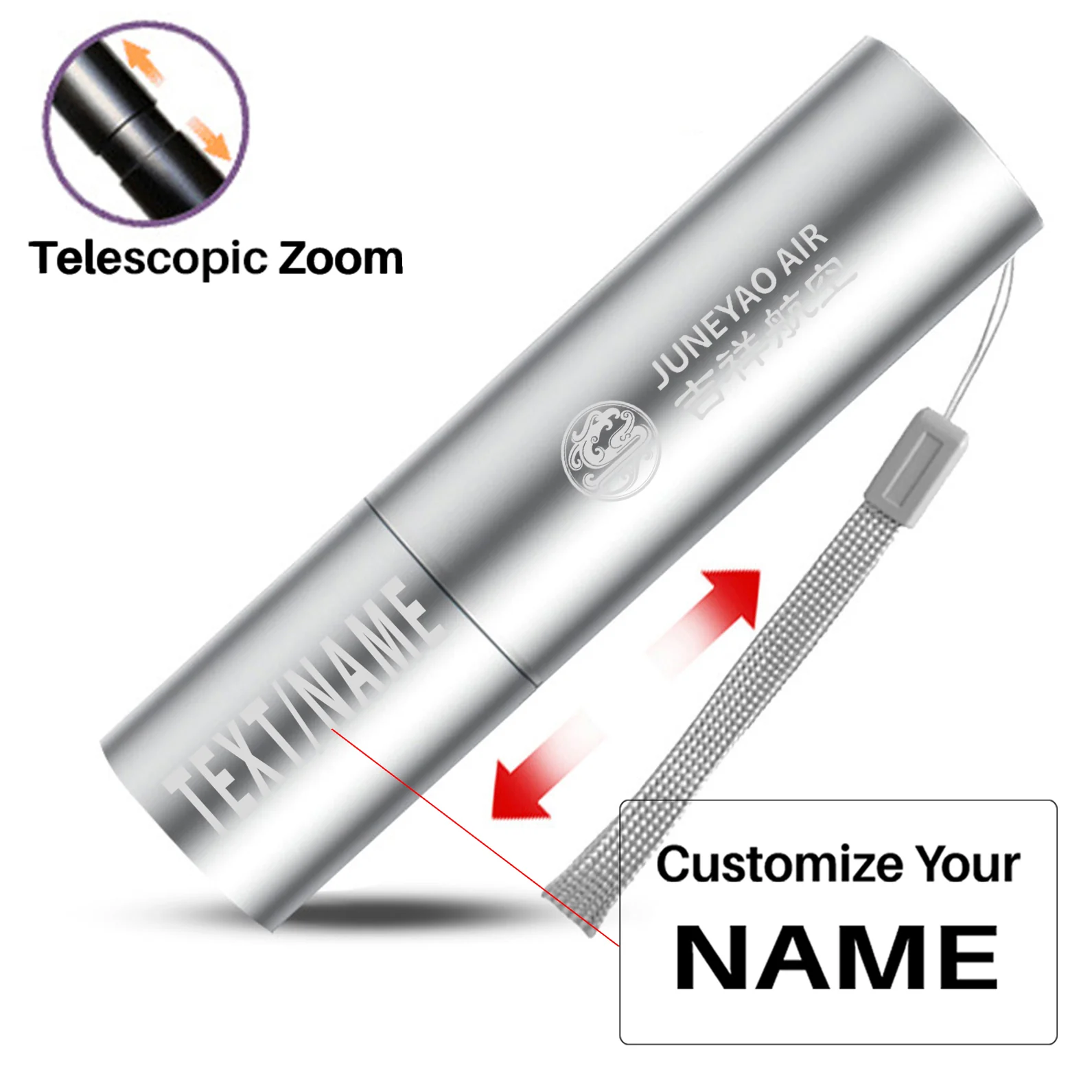 Juneyao Airlines Designed Mini LED Emergency Flashlight - Image 3
