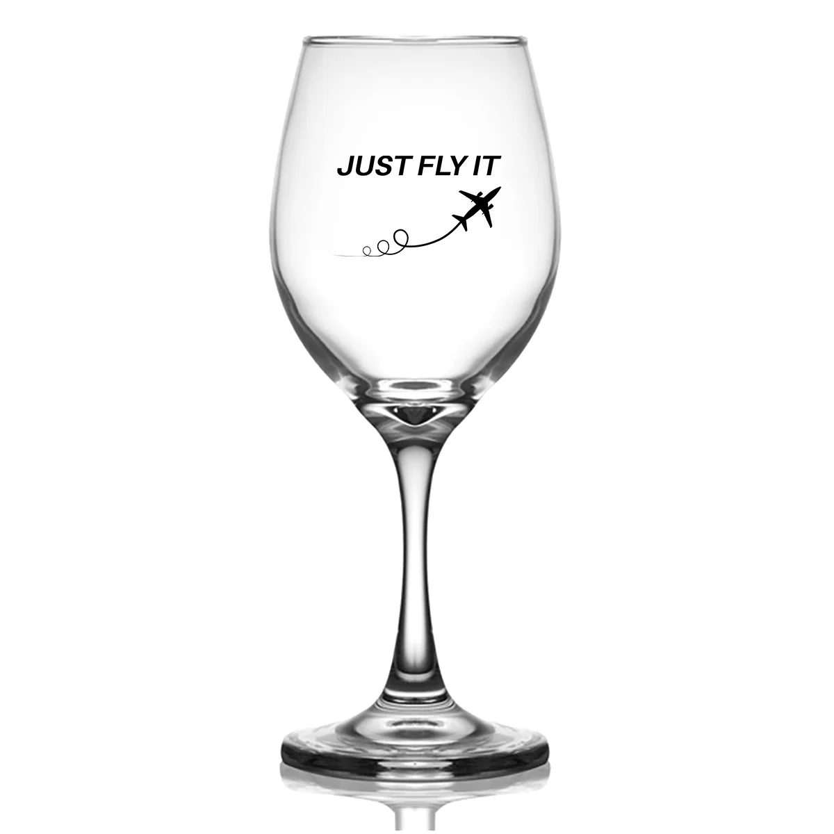 Just Fly It Designed Wine Glasses - Image 2