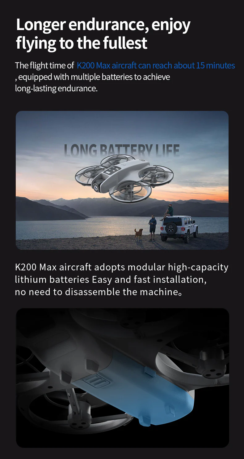 K200 Brushless Drone: Screen Remote, Optical Flow Positioning & Colorful LED Full-Protection Quadcopter - Image 20