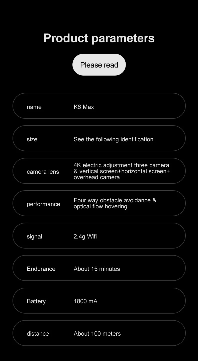 K6 MAX Drone: 4K HD Triple-Camera Quadcopter with 4-Way Obstacle Avoidance, Optical Flow Positioning & Remote Control - Image 19